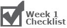 Week 1 Checklist