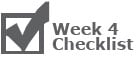 Week 4 Checklist