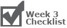 Week 3 Checklist