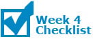 Week 4 Checklist