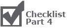 Checklist Part 4