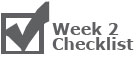 Week 2 Checklist