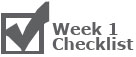 Week 1 Checklist