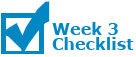 Week 3 Checklist