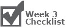 Week 3 Checklist