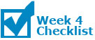 Week 4 Checklist
