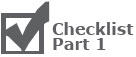 Checklist Part 1